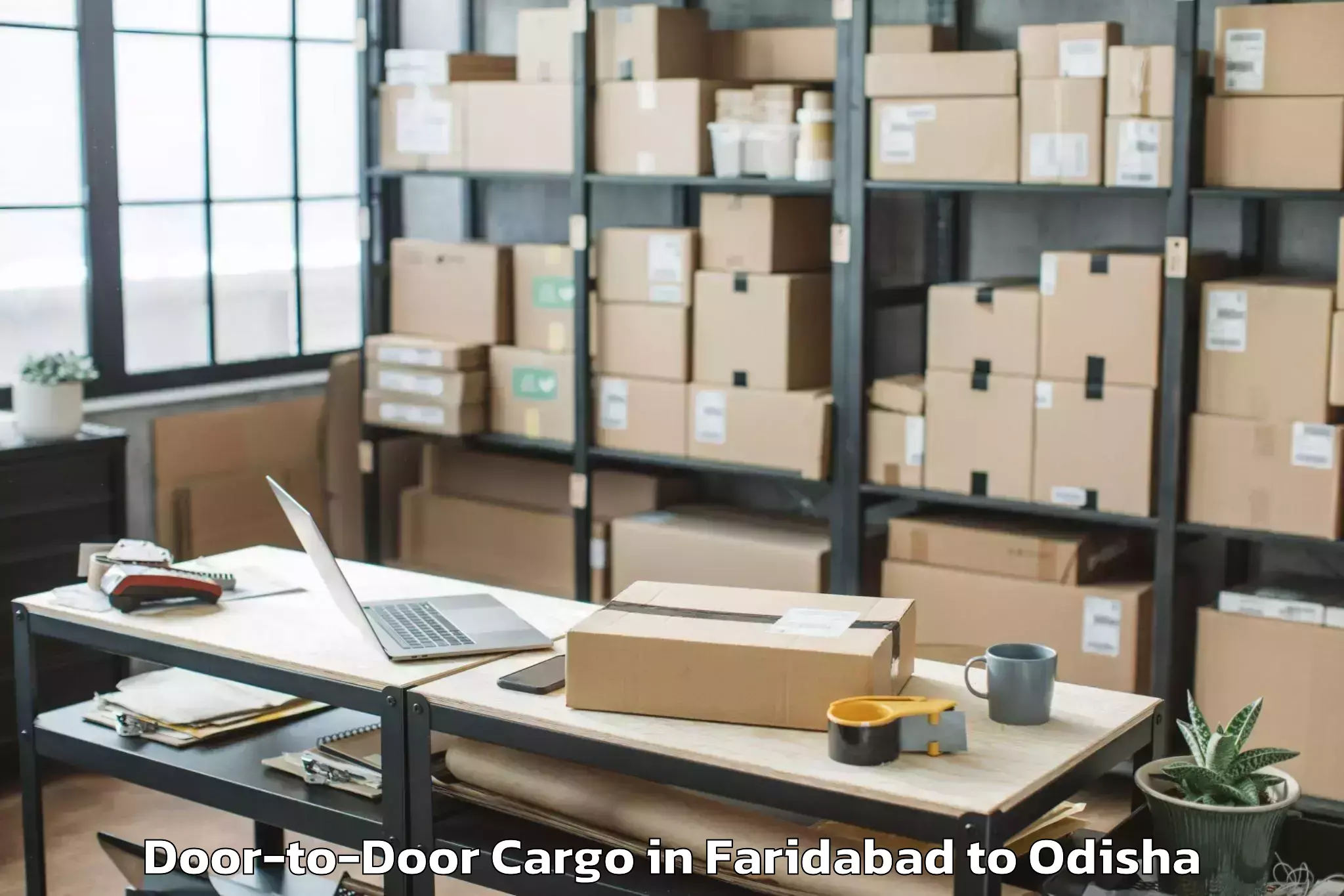 Top Faridabad to Pipili Door To Door Cargo Available